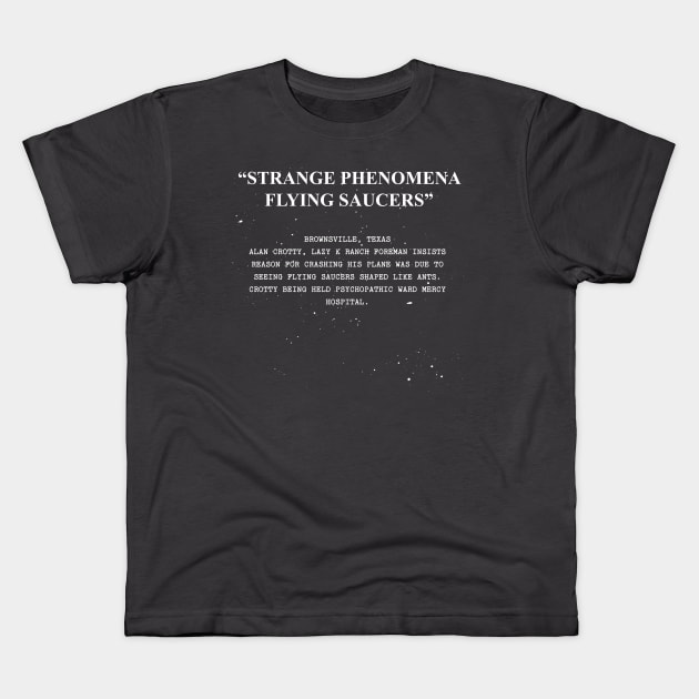 THEM! - Strange Phenomena (white) Kids T-Shirt by TheUnseenPeril